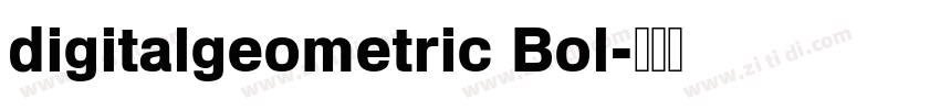 digitalgeometric Bol字体转换